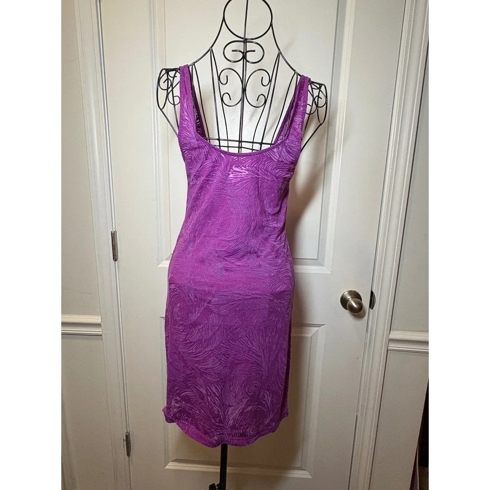 Intimately Free People‎ Purple Burnout Swirl Slip Dress/Sleeveless Tank -Medium